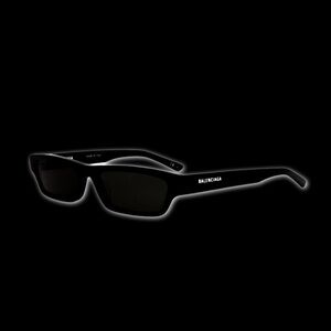 Balenciaga Injection Logo Black Sunglasses